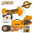 INGCO Μίνι Τροχός Κοπής Μπαταρίας 76mm 20V Li-Ion CAGLI76012